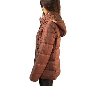St. John’s Bay Brown Puffer Jacket, Soft and Comfortable